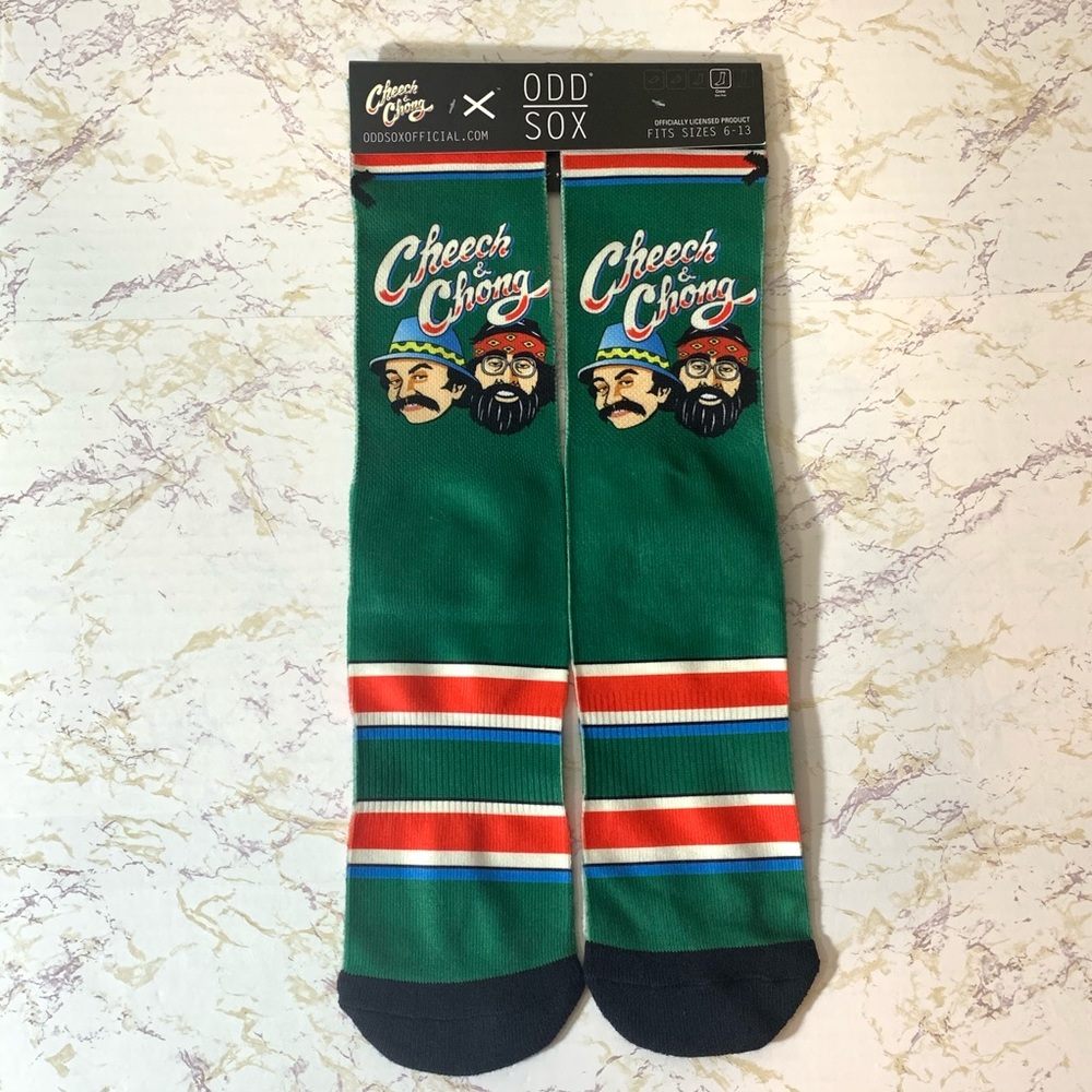ODD SOX Cheech & Chong green high sox